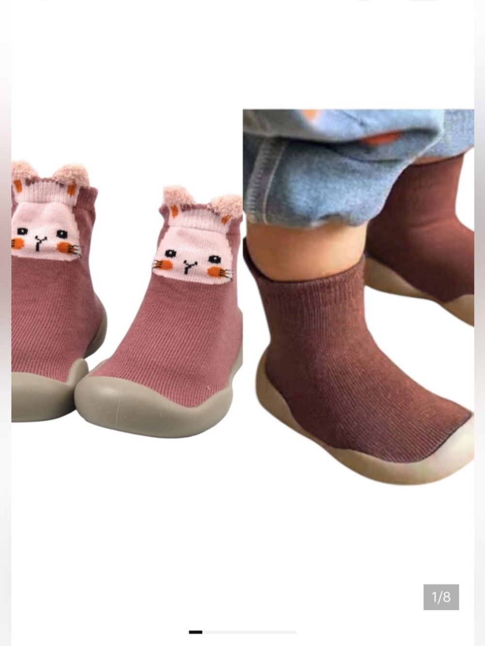 BABYCARE SPRING 3 pairs baby slipper sock shoes
